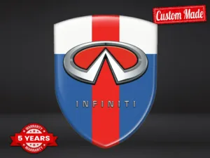 Infiniti Silicone stickers Premium Quality Racing Dome Badges